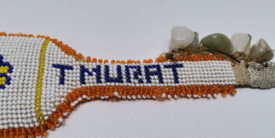 İÇİNDE DUASI İLE BONCUK İŞİ ANTİKA PAZUBEND