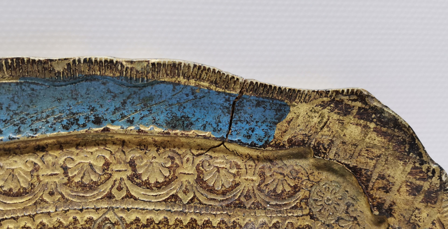 İTALYAN YAPIMI ANTİKA AHŞAP KAHVE TEPSİSİ