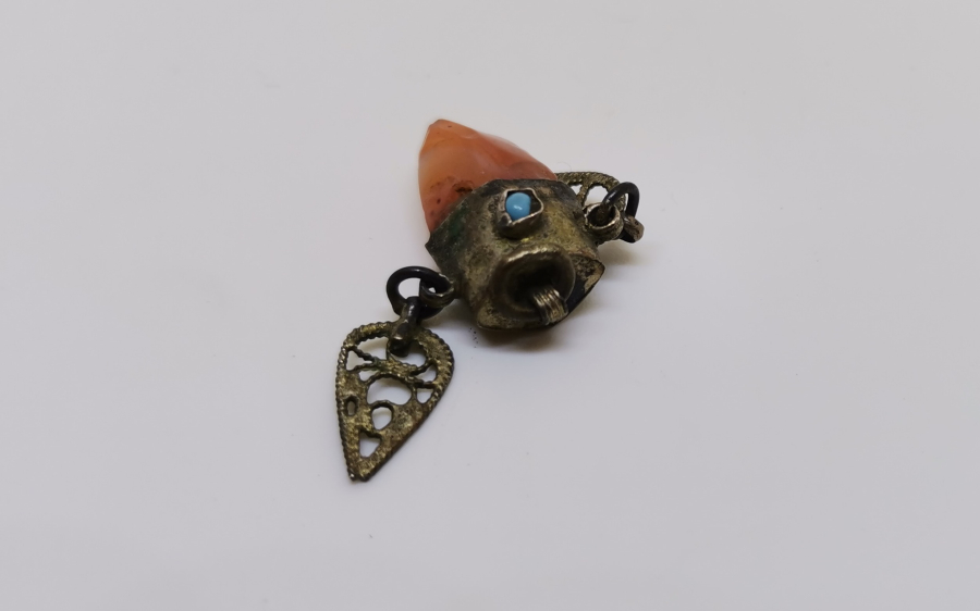 OSMANLI DÖNEMİ ÇOK NADİR AKİK TAŞLI ANADOLU ŞAMAN KÜLTÜRÜ KOLYE