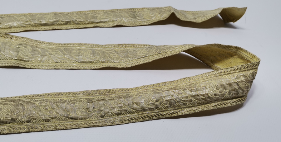 OSMANLI DÖNEMİ GÜMÜŞ SIRMA İŞÇİLİKLİ GELİN KEMERİ KUŞAĞI