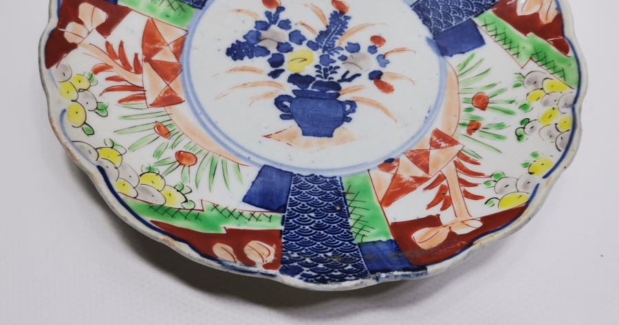 1900 BAŞLARI NADİR EL BOYAMA JAPON PORSELEN TABAK