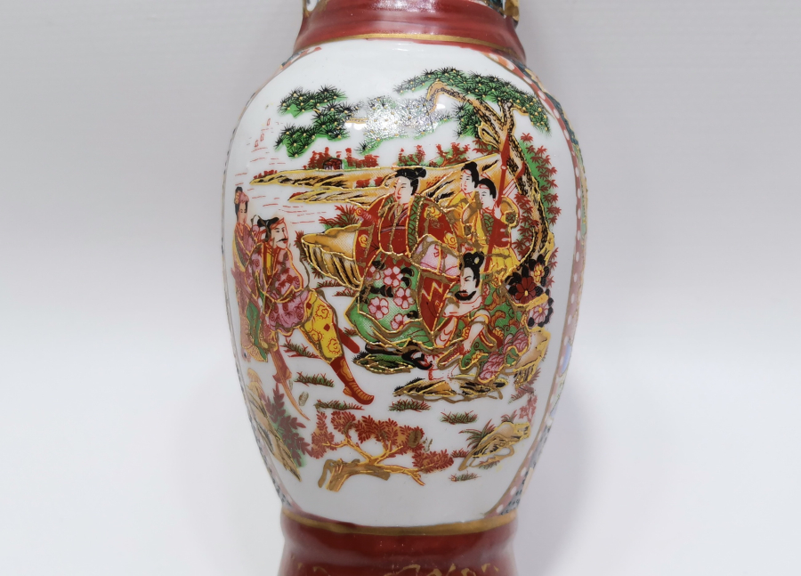 2 ADET ANTİKA ESKİ ÇİN VAZO