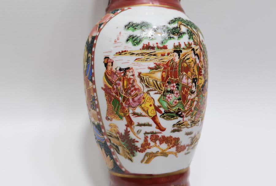 2 ADET ANTİKA ESKİ ÇİN VAZO