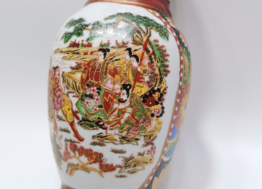 2 ADET ANTİKA ESKİ ÇİN VAZO