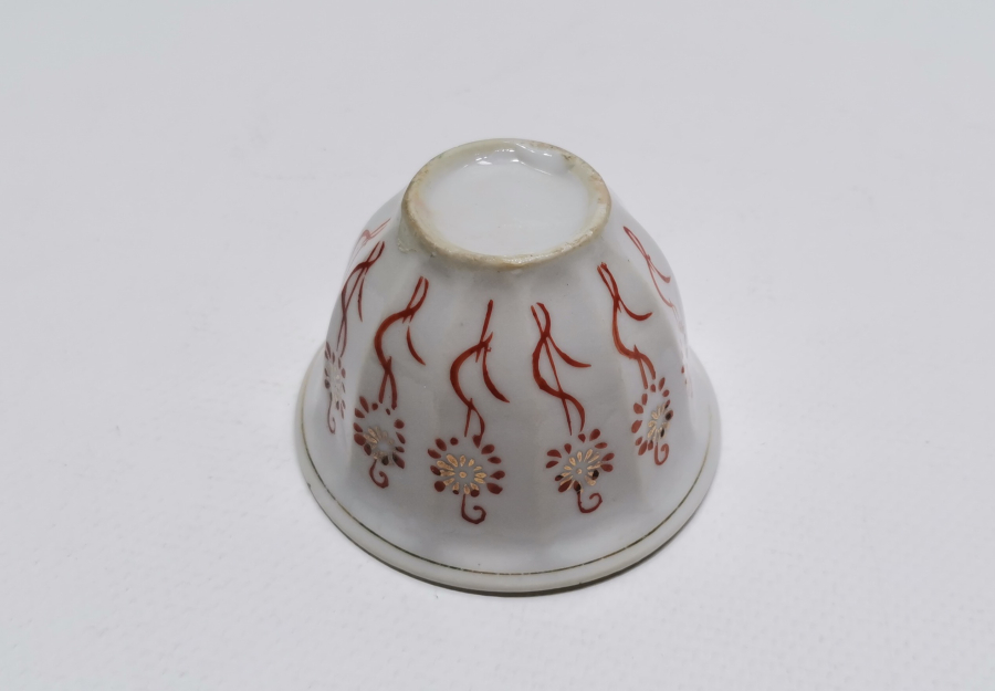 İÇİ ALTIN VARAKLI AY YILDIZLI OSMANLI DÖNEMİ ZARF FİNCANI