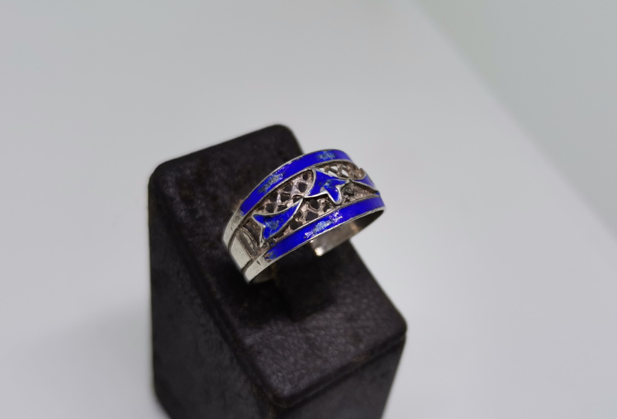 MİNE İŞÇİLİKLİ ANTİKA GÜMÜŞ YÜZÜK