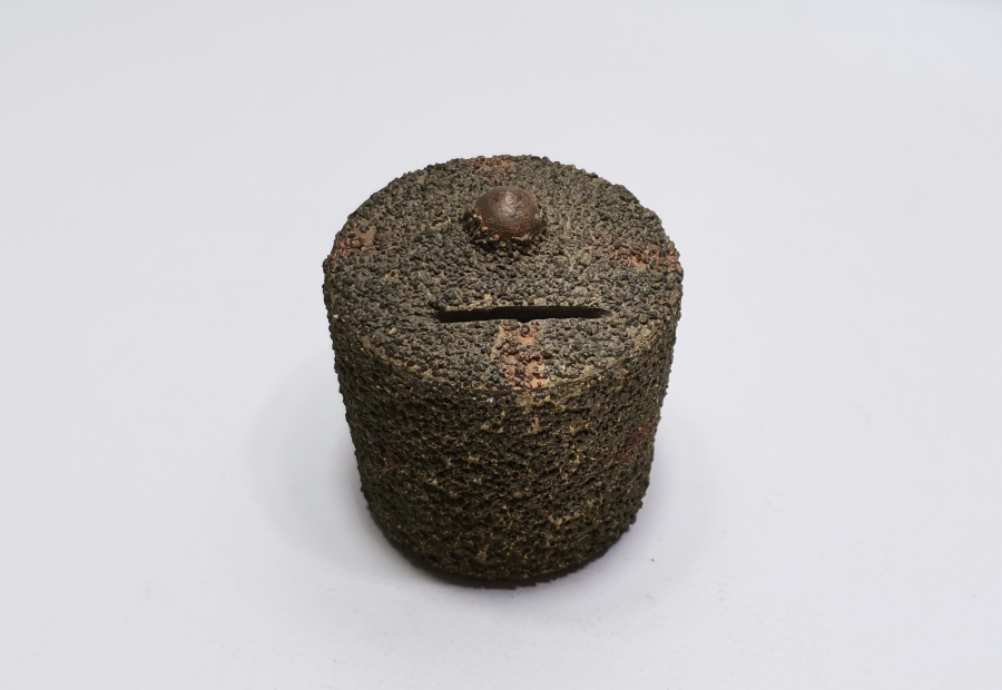 OSMANLI DÖNEMİ NADİR FORMDA KUMLU KUMBARA