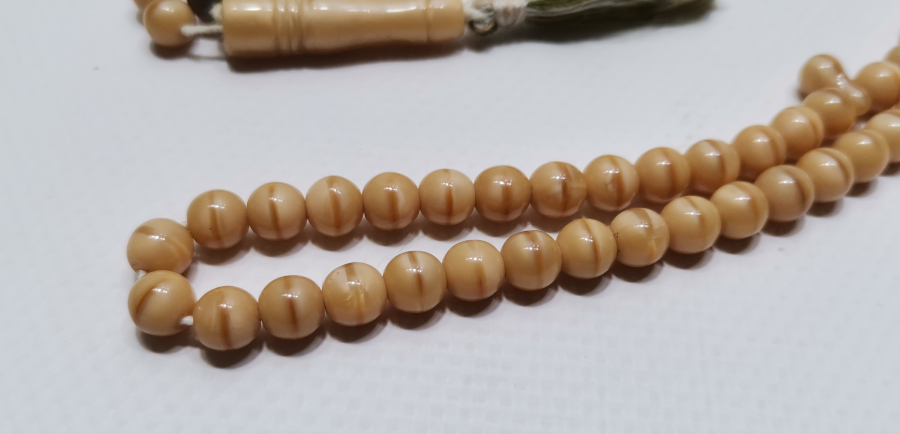 OSMANLI DÖNEMİ NADİR RENKTE BEYKOZ NAMAZ TESPİHİ