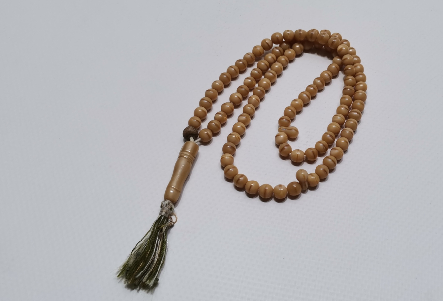 OSMANLI DÖNEMİ NADİR RENKTE BEYKOZ NAMAZ TESPİHİ