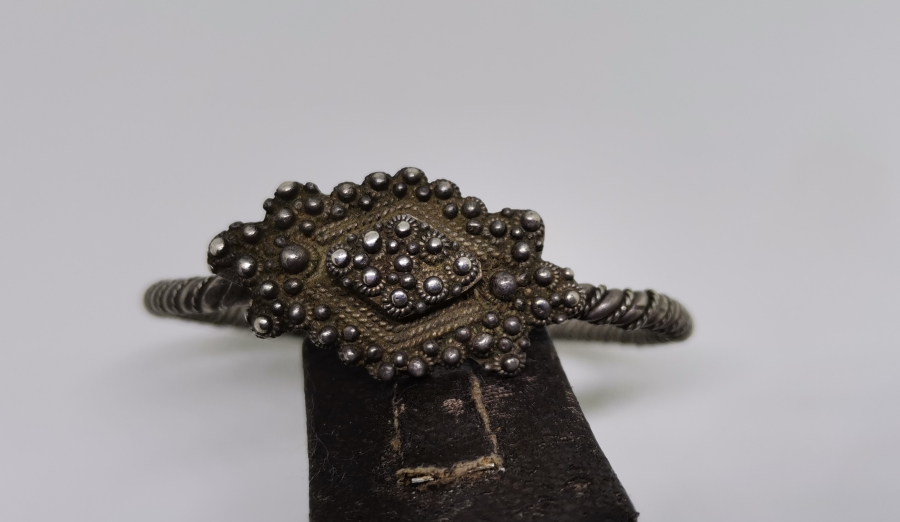 OSMANLI DÖNEMİ YILAN BAŞLI ERMENİ İŞİ GÜMÜŞ BİLEZİK