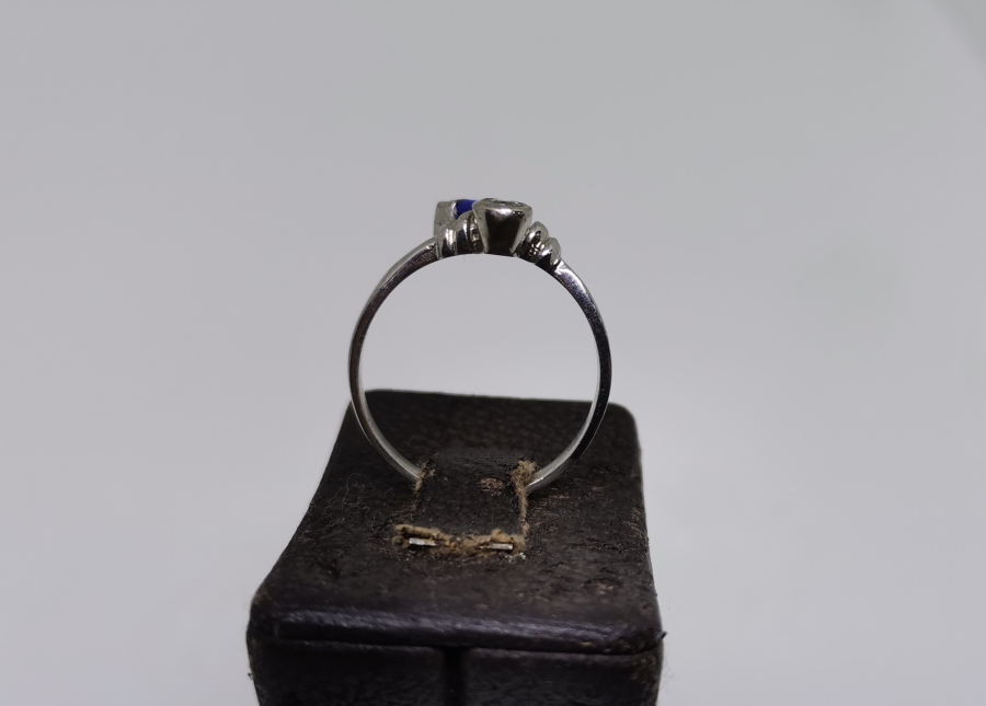 SAFİR VE PIRLANTA TAŞLI YILAN FORMLU ÖZEL YAPIM YÜZÜK