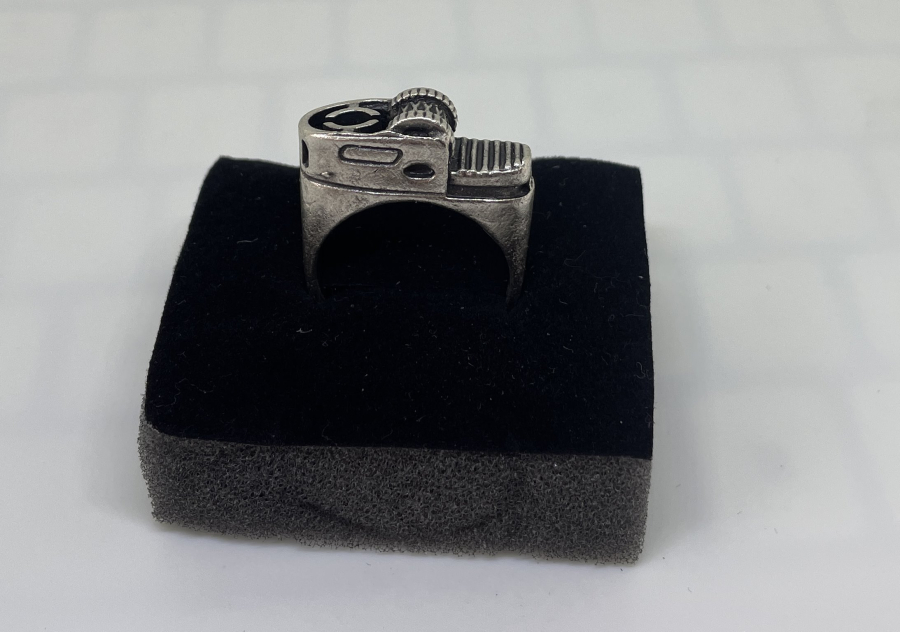 ÇAKMAK FORMUNDA YAPILMIŞ GÜMÜŞ YÜZÜK