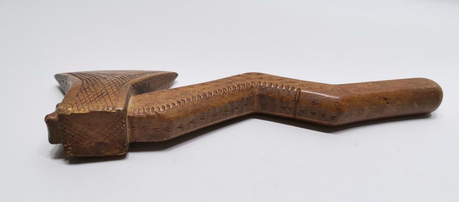 OSMANLI DÖNEMİ BEKTAŞİ İŞİ NADİR AHŞAP TÖREN BALTASI