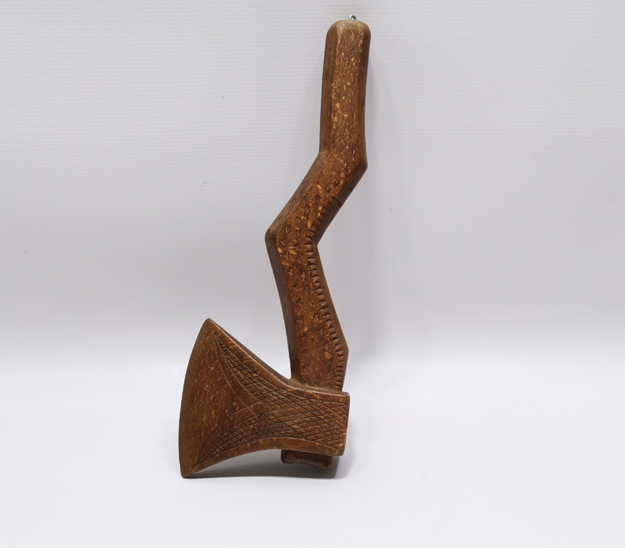 OSMANLI DÖNEMİ BEKTAŞİ İŞİ NADİR AHŞAP TÖREN BALTASI