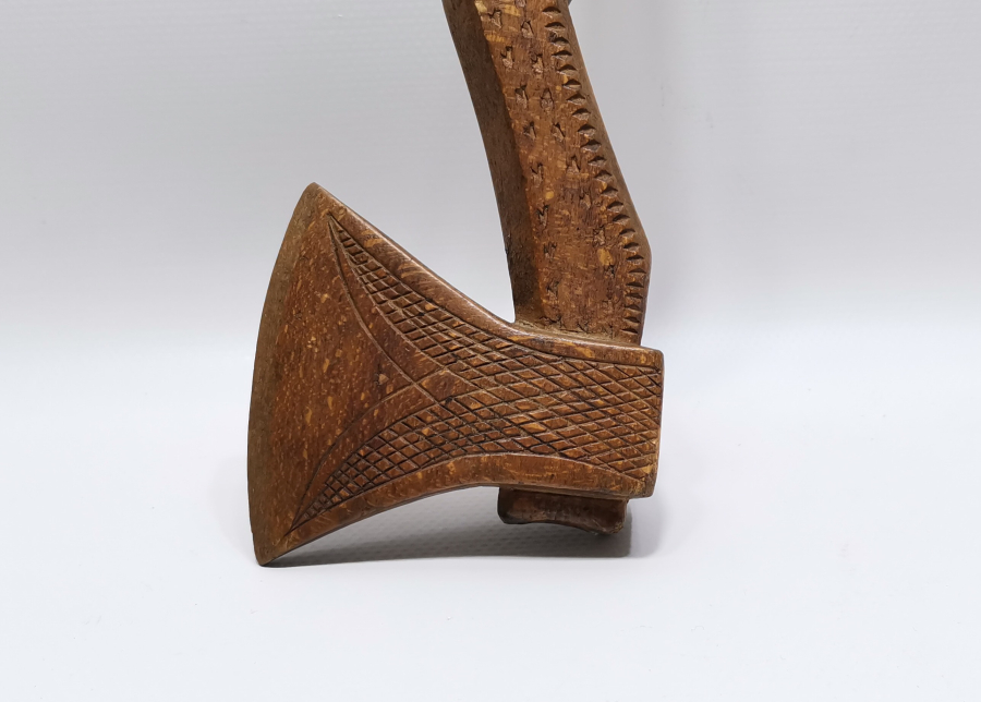 OSMANLI DÖNEMİ BEKTAŞİ İŞİ NADİR AHŞAP TÖREN BALTASI