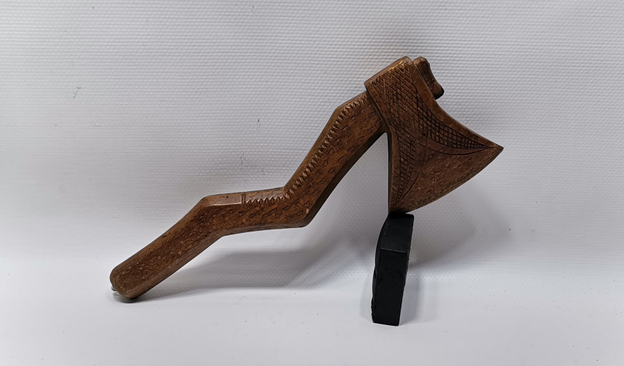 OSMANLI DÖNEMİ BEKTAŞİ İŞİ NADİR AHŞAP TÖREN BALTASI