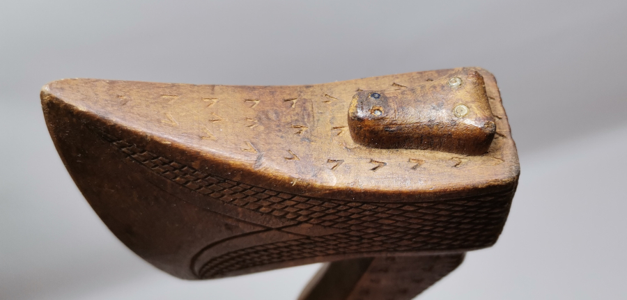 OSMANLI DÖNEMİ BEKTAŞİ İŞİ NADİR AHŞAP TÖREN BALTASI