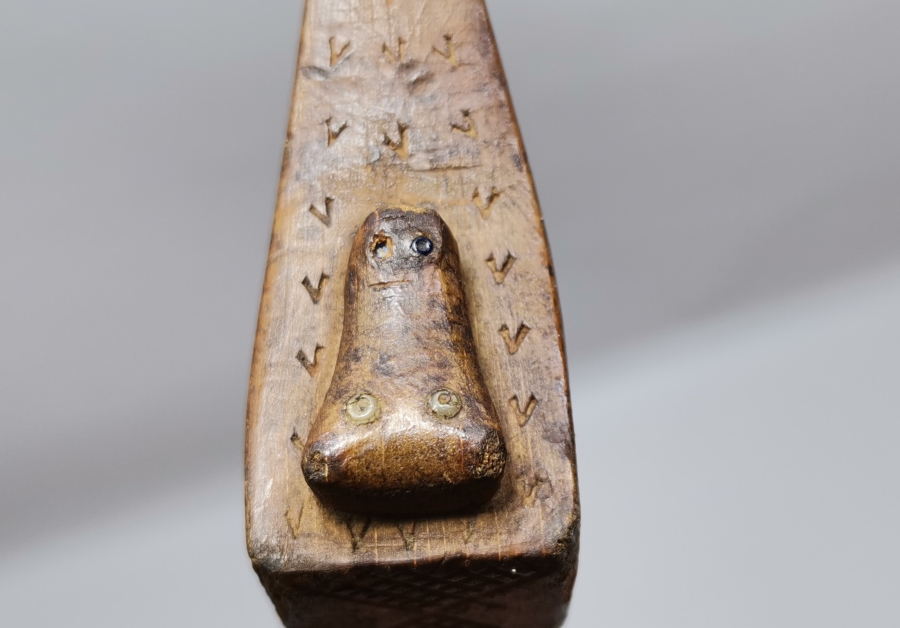 OSMANLI DÖNEMİ BEKTAŞİ İŞİ NADİR AHŞAP TÖREN BALTASI