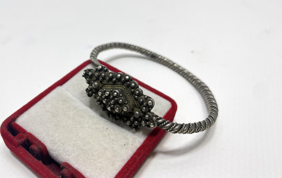 OSMANLI DÖNEMİ YILAN BAŞLI ERMENİ İŞİ GÜMÜŞ BİLEZİK