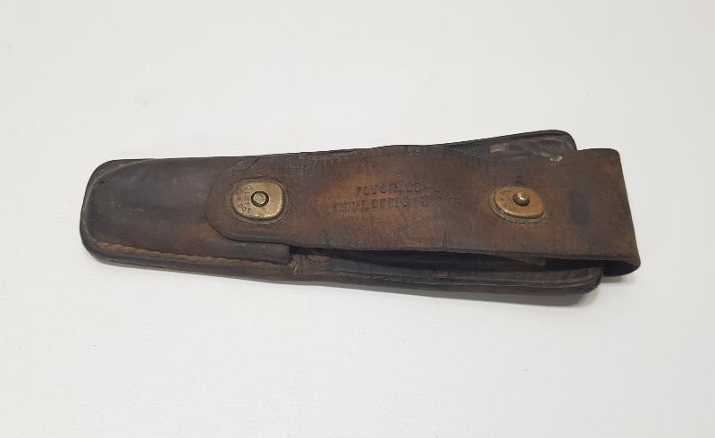 1. DÜNYA SAVAŞI DÖNEMİ DERİ MUHABERE TELSİZ BATARYA ÇANTASI 