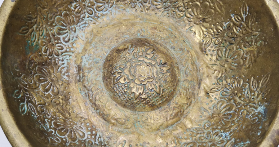 BURSA İŞİ KABARTMA İŞÇİLİKLİ ANTİKA HAMAM TASI