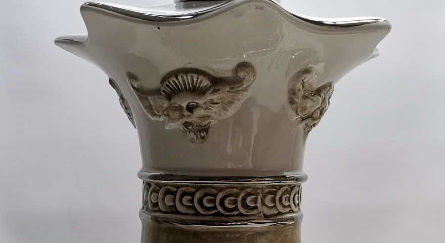 BÜYÜK BOY ANTİKA ÇİFT PORSELEN ABAJUR