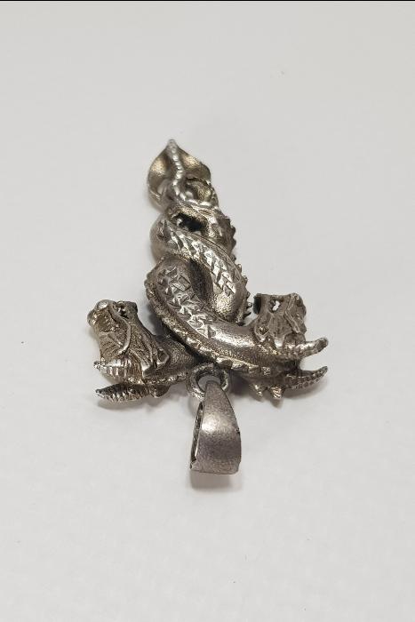 EJDERHA FORMLU GÜMÜŞ KOLYE UCU