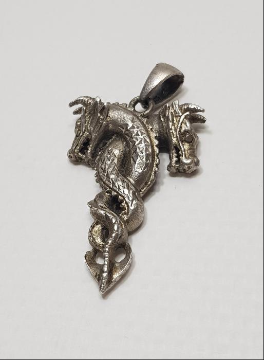 EJDERHA FORMLU GÜMÜŞ KOLYE UCU