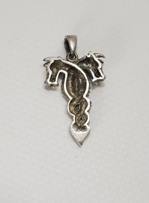 EJDERHA FORMLU GÜMÜŞ KOLYE UCU