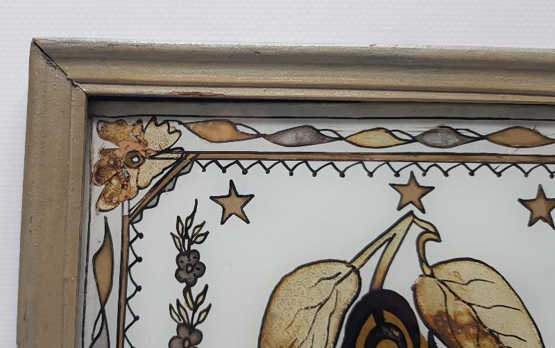 HAFIZ AHMED FEYZİ KETEBELİ 1927 TARİHLİ CAM ALTI HAT LEVHA