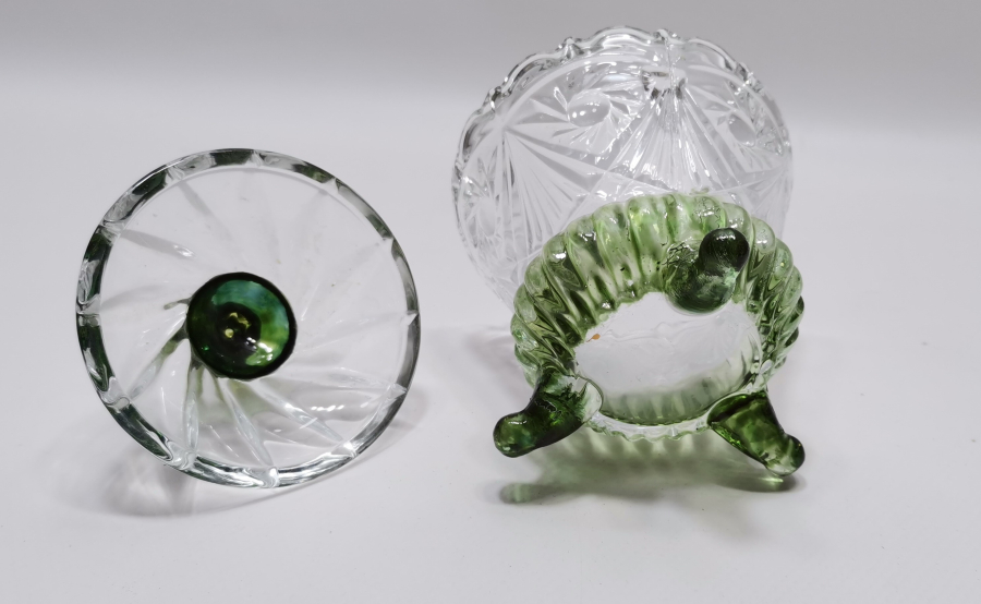 KRİSTAL KESME İŞÇİLİKLİ ANTİKA CAM ŞEKERLİK