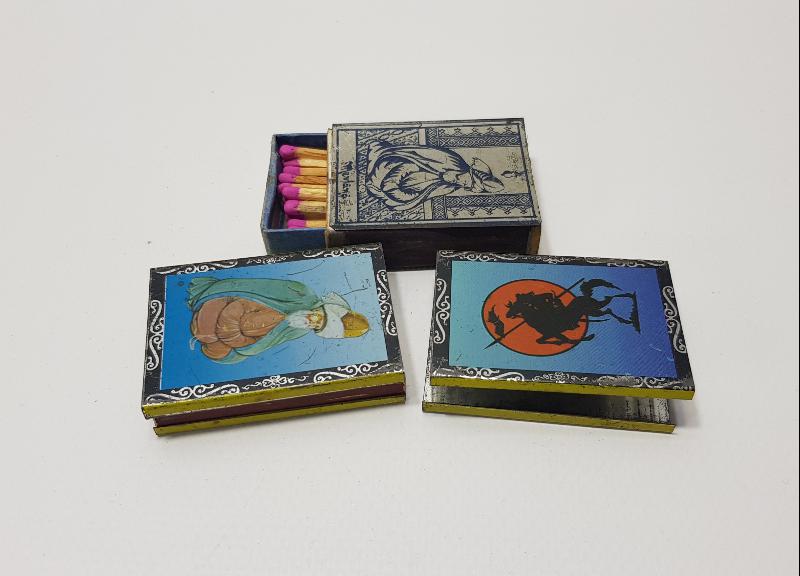 MEVLANA VE TURAN TEMALI ÜÇ ADET KİBRİTLİK