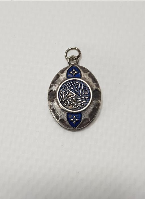 MİNELİ GÜMÜŞ CEVŞENİ KEBİR KOLYE UCU