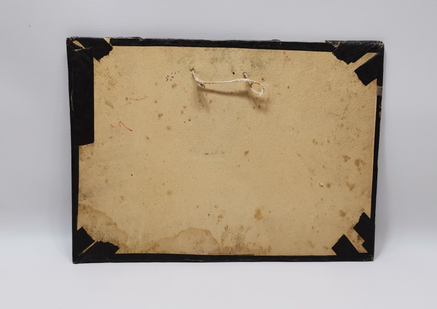 ORJİNAL ÇERÇEVESİNDE TAŞ BASKI HZ İBRAHİM' İN OĞLU HZ İSMAİL'İ KURBAN ETMESİ SAHNESİ