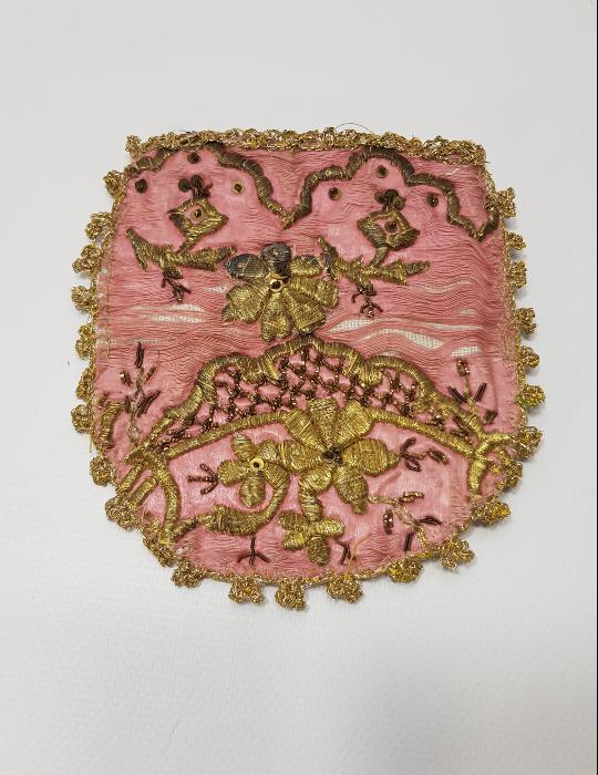 OSMANLI DÖNEMİ ALTIN SIRMA İŞLEMELİ PARA KESESİ