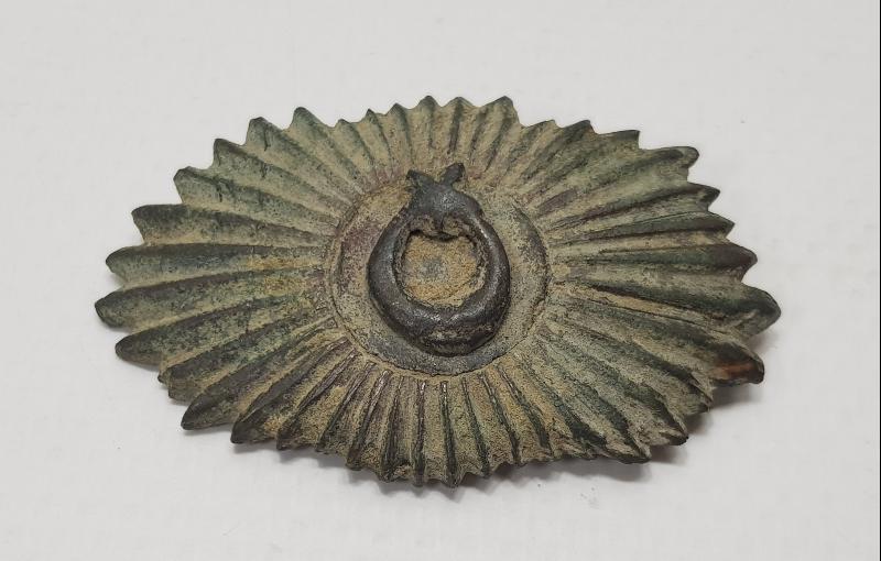 OSMANLI DÖNEMİ ÇOK NADİR ŞUA FORMLU AY YILDIZLI SUBAY BRÖVESİ