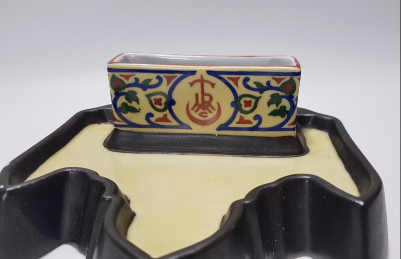 OSMANLI DÖNEMİ CONSTANTINOPLE DAMGALI TURMAC PORSELEN KALEMLİK