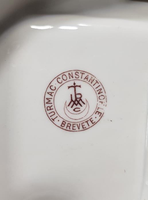 OSMANLI DÖNEMİ CONSTANTINOPLE DAMGALI TURMAC PORSELEN KALEMLİK