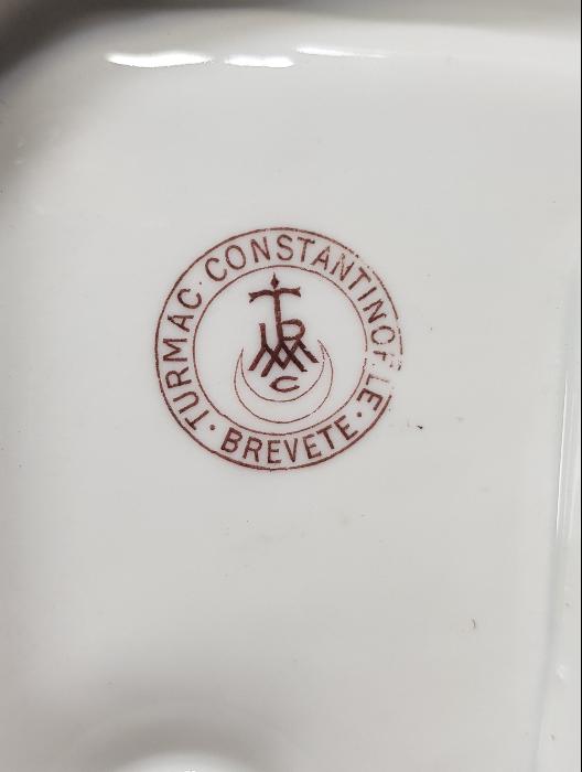 OSMANLI DÖNEMİ CONSTANTINOPLE DAMGALI TURMAC PORSELEN KALEMLİK