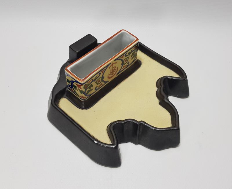 OSMANLI DÖNEMİ CONSTANTINOPLE DAMGALI TURMAC PORSELEN KALEMLİK