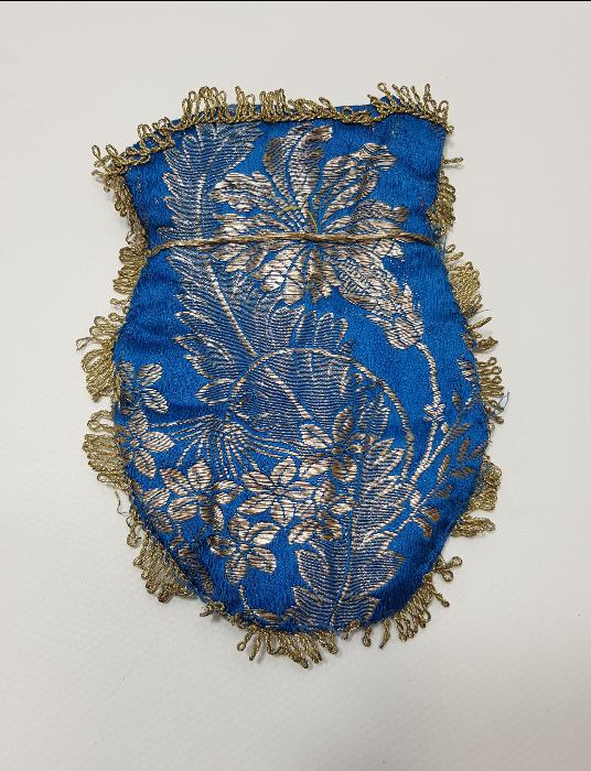 OSMANLI DÖNEMİ GÜMÜŞ SIRMA İŞLEMELİ ELMASİYE KESE