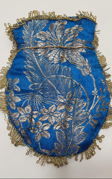 OSMANLI DÖNEMİ GÜMÜŞ SIRMA İŞLEMELİ ELMASİYE KESE