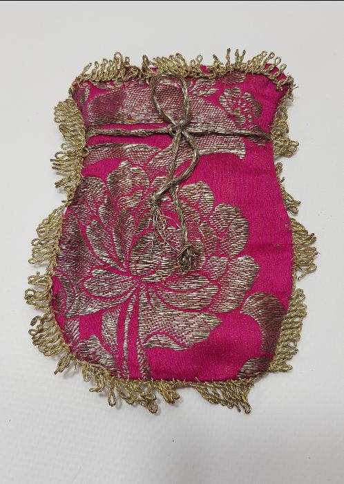 OSMANLI DÖNEMİ İPEK ELMASİYE PARA KESESİ