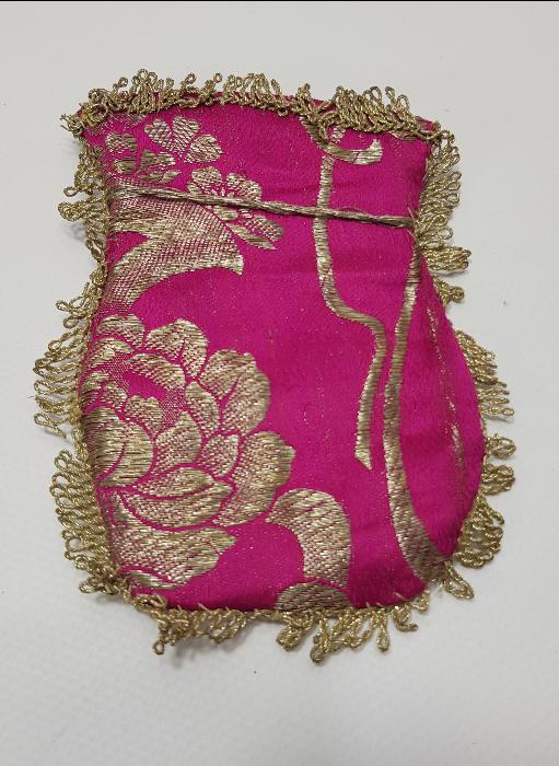 OSMANLI DÖNEMİ İPEK ELMASİYE PARA KESESİ