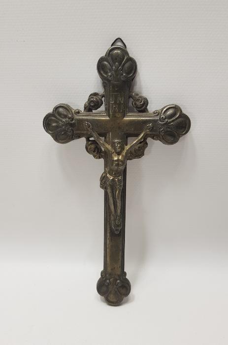 OSMANLI DÖNEMİ RUM İŞİ ÇARMIHA GERİLMİŞ HAZRETİ İSA HEYKELİ