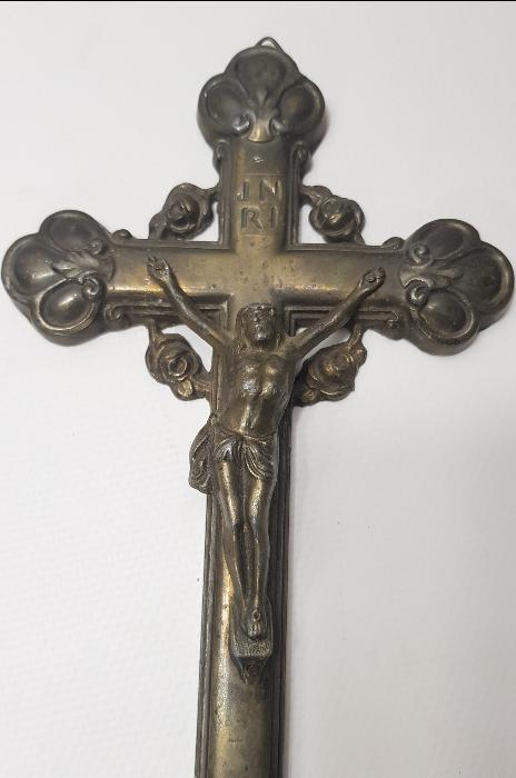 OSMANLI DÖNEMİ RUM İŞİ ÇARMIHA GERİLMİŞ HAZRETİ İSA HEYKELİ