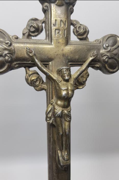 OSMANLI DÖNEMİ RUM İŞİ ÇARMIHA GERİLMİŞ HAZRETİ İSA HEYKELİ