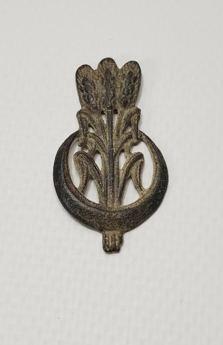 OSMANLI DÖNEMİ ÜÇ BAŞAKLI BUĞDAY VE HİLAL GÖRSELLİ ÇOK NADİR ROZET BRÖVE