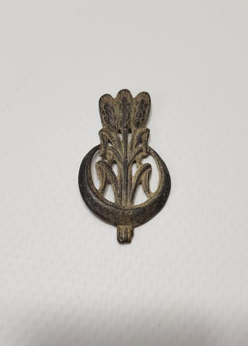 OSMANLI DÖNEMİ ÜÇ BAŞAKLI BUĞDAY VE HİLAL GÖRSELLİ ÇOK NADİR ROZET BRÖVE