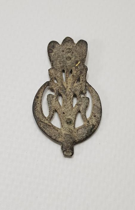 OSMANLI DÖNEMİ ÜÇ BAŞAKLI BUĞDAY VE HİLAL GÖRSELLİ ÇOK NADİR ROZET BRÖVE